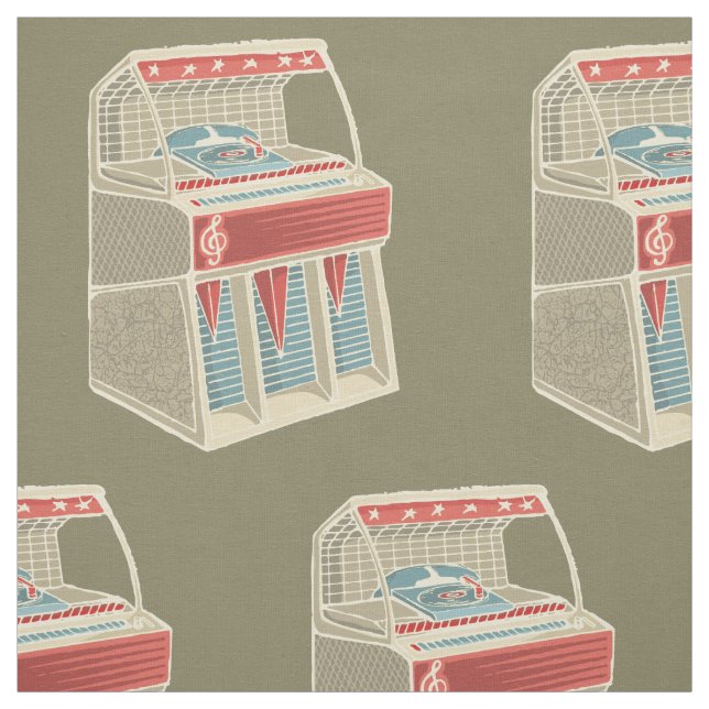 Grunge Jukebox Fabric (Swatch)
