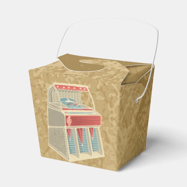 Grunge Jukebox Favour Box (Front Side)