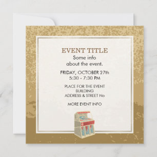 Grunge Jukebox Invitation