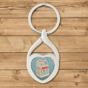 Grunge Jukebox Key Ring