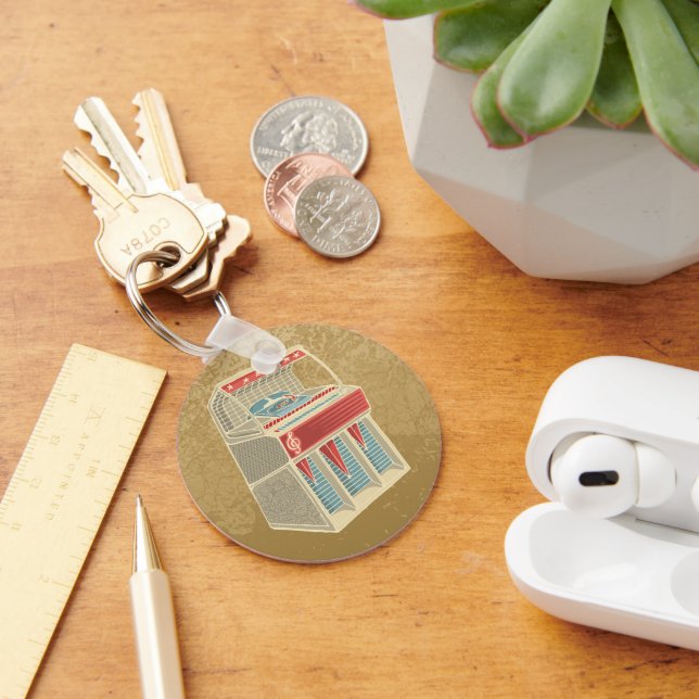 Grunge Jukebox Key Ring (Desk)
