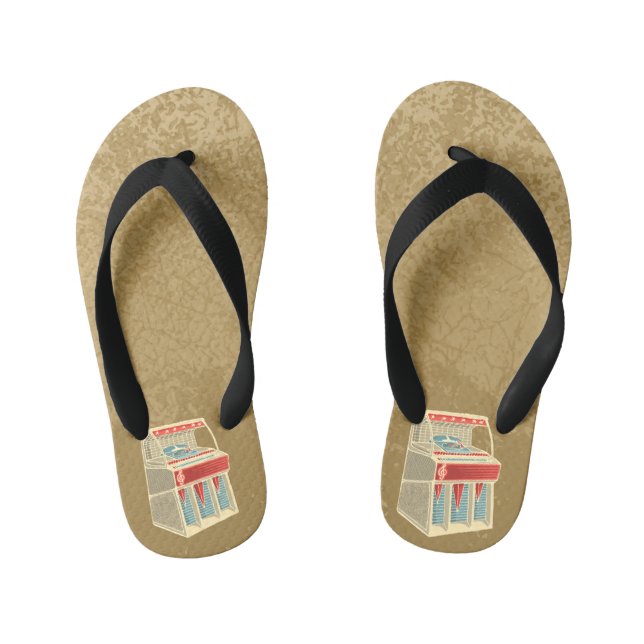 Grunge Jukebox Kid's Jandals (Footbed)