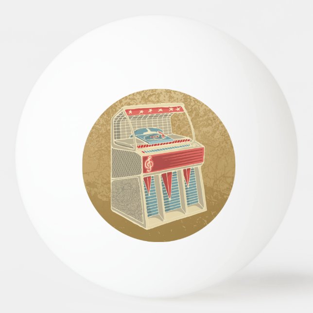 Grunge Jukebox Ping Pong Ball (Front)