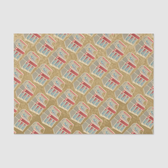 Grunge Jukebox Tissue Paper (Front)