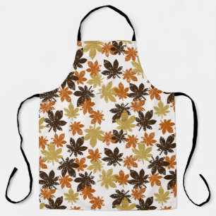Grunge Leaf: Seamless Background Pattern. Apron
