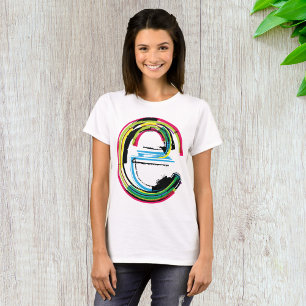 Grunge Letter E T-Shirt