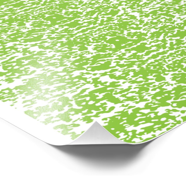 Grunge Lime Green Pattern - Summer Abstract Decor Photo Print (Corner)