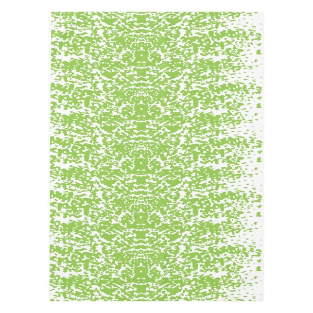 Grunge Lime Green Pattern - Summer Abstract Decor Tablecloth (Front)