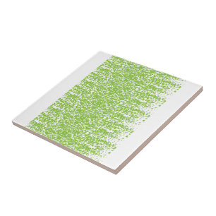 Grunge Lime Green Pattern - Summer Abstract Decor Tile