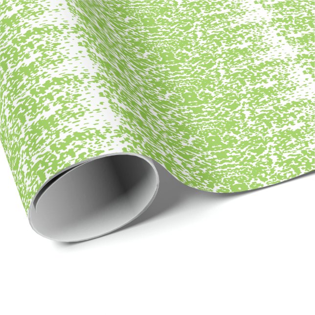 Grunge Lime Green Pattern - Summer Abstract Decor Wrapping Paper (Roll Corner)