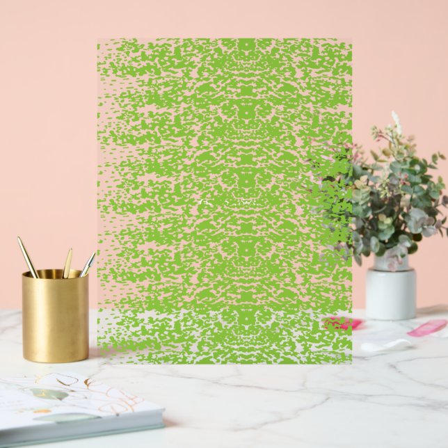 Grunge Lime Green Texture Acrylic Sign (Wedding)