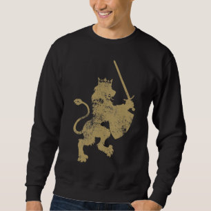 Grunge Lion King Men's Dark Sweatshirt