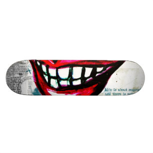 Grunge Lips Skateboard
