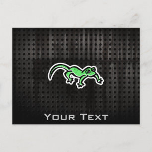 Grunge Lizard Postcard