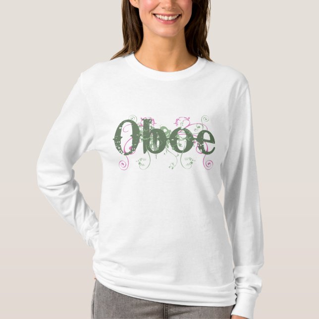 Grunge Look Oboe Womens T-shirt (Front)