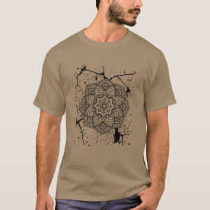 Grunge Mandalas Grey T-Shirt