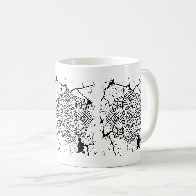 Grunge Mandalas Mug (Front Right)