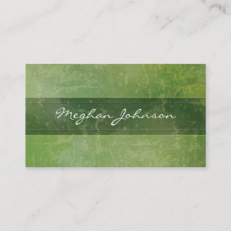 Grunge Marble Green Trendy Business Card