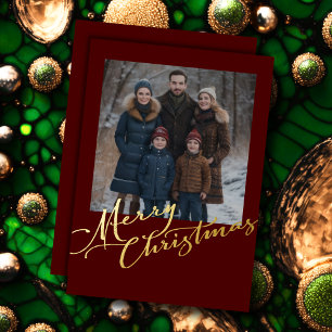 Grunge Merry Christmas and Your Photo