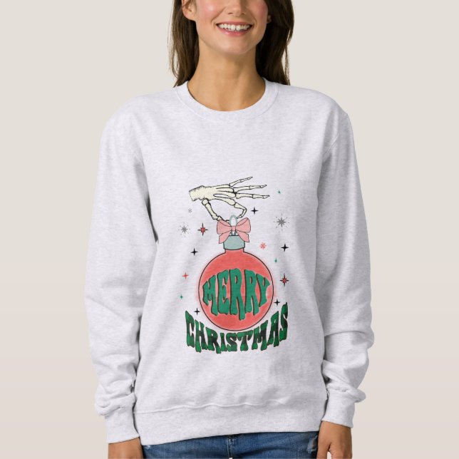 Grunge Merry Christmas Sweatshirt (Front)