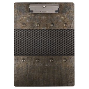 Grunge metal background clipboard