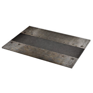 Grunge metal background cutting board