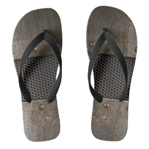 Grunge metal background jandals