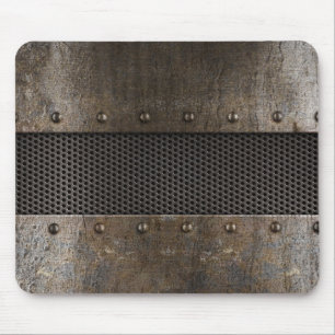 Grunge metal background mouse pad