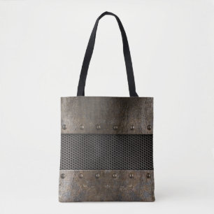 Grunge metal background tote bag