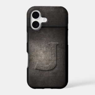 Grunge Metal Monogram Iphone Case