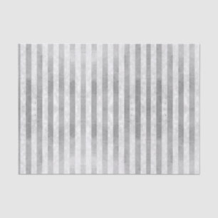 Grunge Metallic Silver Pink Stripe Decoupage Tissue Paper