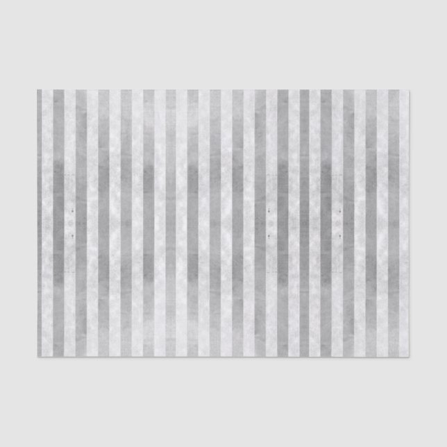 Grunge Metallic Silver Pink Stripe Decoupage    Tissue Paper (Front)