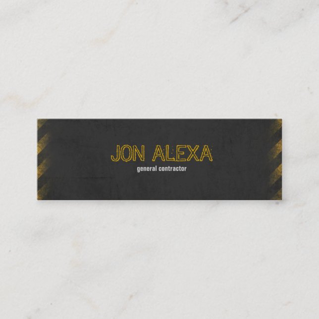 Grunge Mini Business Card (Front)