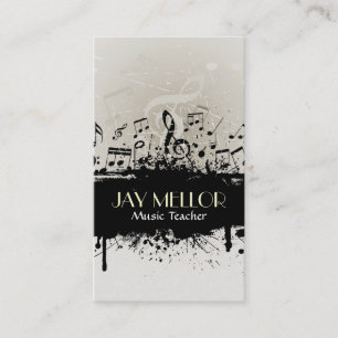 Grunge Music Business Card