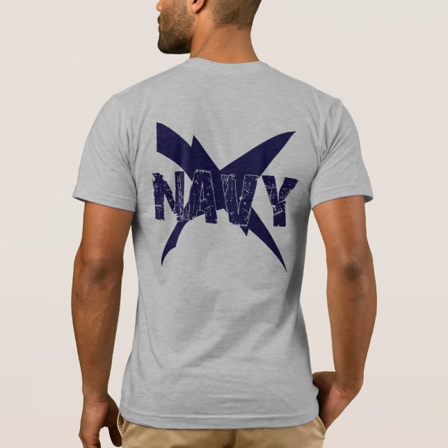 Grunge NAVY over CT Insignia T-Shirt (Back)