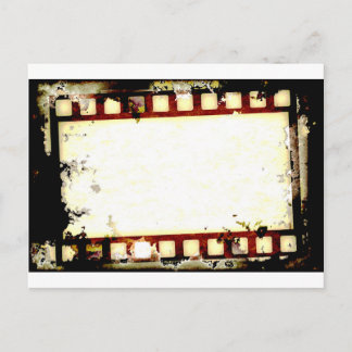 Grunge Negative Film Strip Postcard