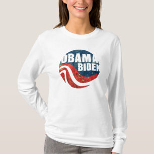 Grunge Obama Biden Women's Long Sleeve Tee