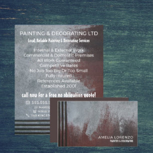 Grunge Painted Wall, Painter & Decorator Flyer