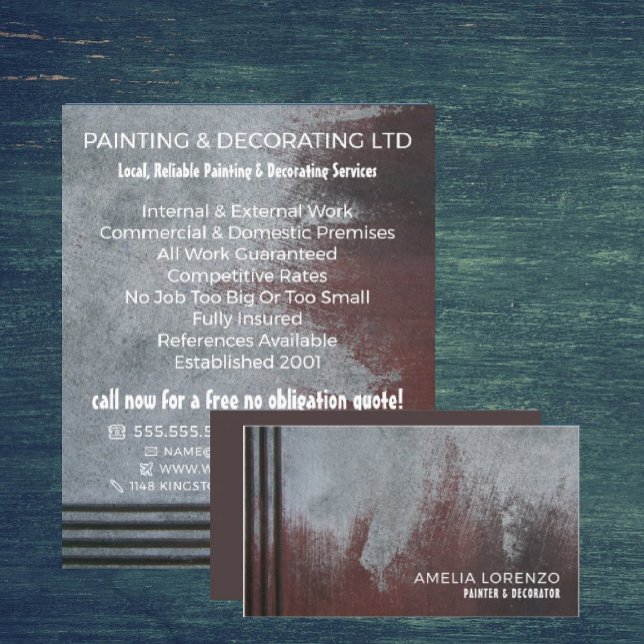 Grunge Painted Wall, Painter & Decorator Flyer (Creator Uploaded)