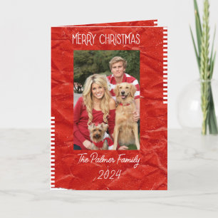 Grunge Paper Design Holiday Card