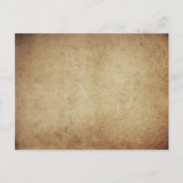Grunge Parchment Rustic Postcard (Front)