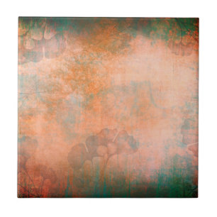 Grunge Patina vintage background Ceramic Tile