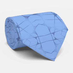 Grunge pattern in blue on blue, vintage flair tie