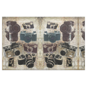 Grunge photographer photography Vintage Camera Fabric