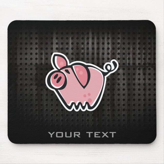 Grunge Pig Mouse Pad (Front)