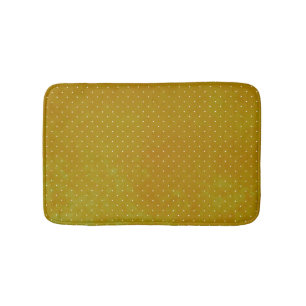 Grunge polka dot: watercolor background bath mat