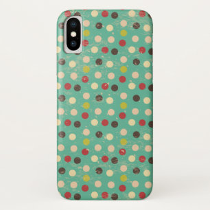 Grunge Polka Dots Pattern iPhone X Case