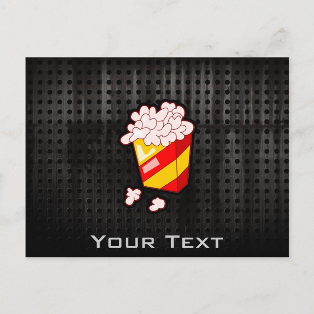 Grunge Popcorn Postcard (Front)