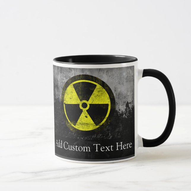 Grunge Radioactive Symbol Mug (Right)