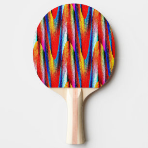 Grunge Rainbow Ping Pong Paddle